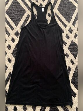 american apparel nylon tricot skater dress AMERICAN APPAREL